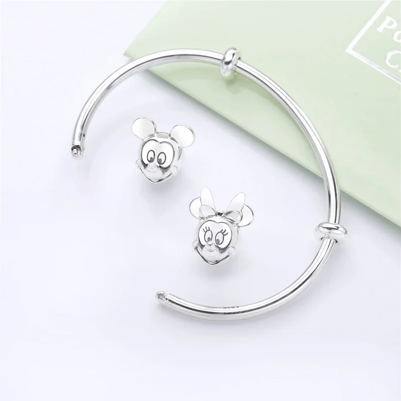(obrázek pro) Otevřený náramek PANDORA Disney, Mickey a Minnie - 597494 - Zobrazit 4
