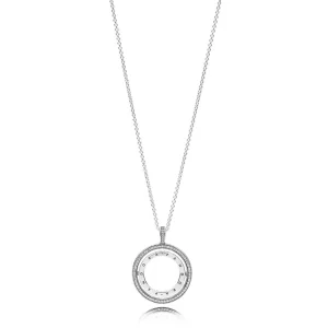 (obrázek pro) PANDORA náhrdelník Tančící srdce PANDORA - 397410CZ
