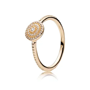 (obrázek pro) Prsten PANDORA, 14k zlato, kubická zirkonie - 150184CZ