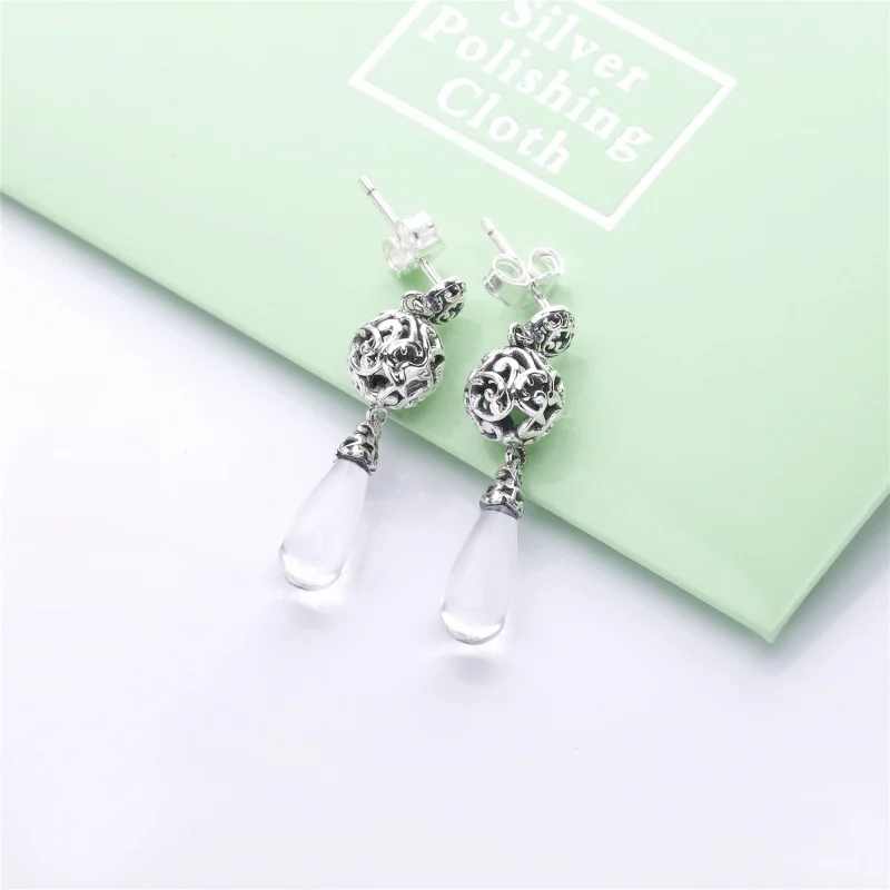 (obrázek pro) Visací náušnice PANDORA Kapky Regal - 297686CZ - Zobrazit 2