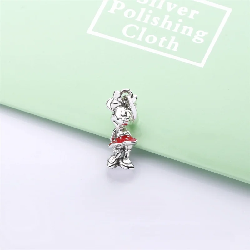 (obrázek pro) Přívěsek PANDORA na náhrdelník Disney, Minnie s puntíky - 397768EN09 - Zobrazit 4