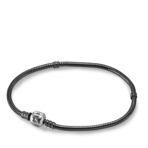 (obrázek pro) Náramek PANDORA, oxidované sterlingové stříbro, 17cm - 590702OX