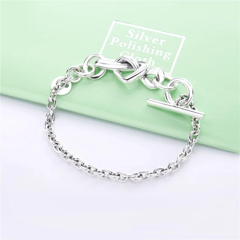 (obrázek pro) Náramek PANDORA Propletené srdce - 598100 - Zobrazit 2