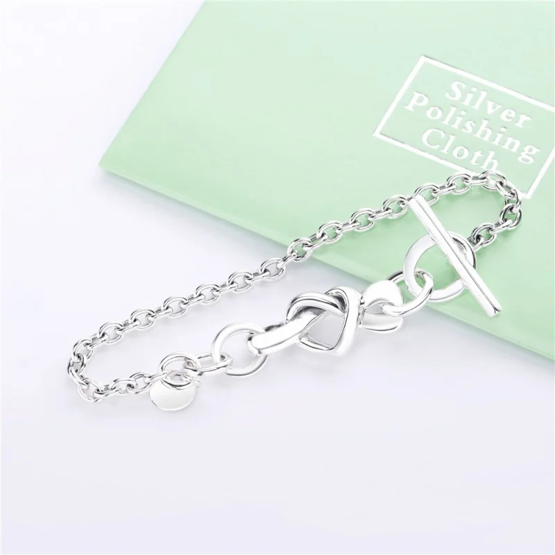 (obrázek pro) Náramek PANDORA Propletené srdce - 598100 - Zobrazit 3