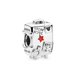 (obrázek pro) Přívěsek PANDORA Mickey a Minnie 'Vacay Mode' Kufr - 7501057372312P