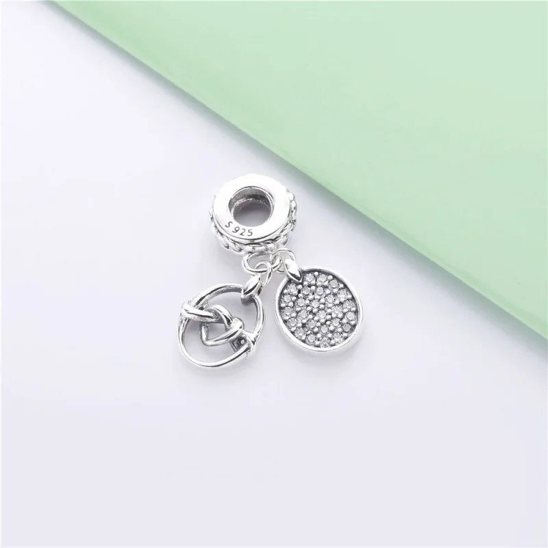 (obrázek pro) Visací přívěsek PANDORA Propletená srdce - 798095CZ - Zobrazit 3