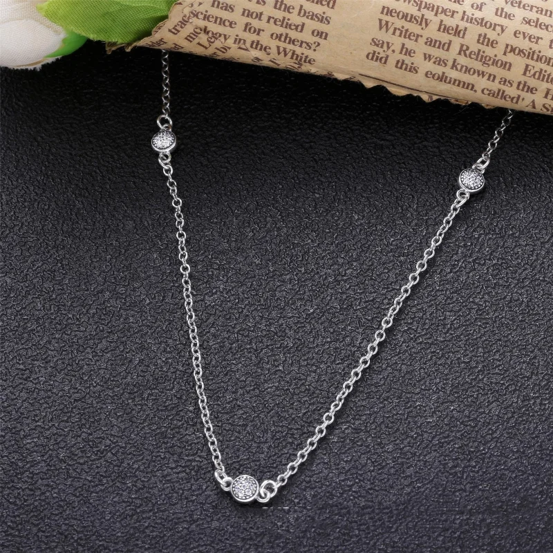 (obrázek pro) Řetízkový náhrdelník PANDORA Oslnivé droplety 590525CZ - Zobrazit 2