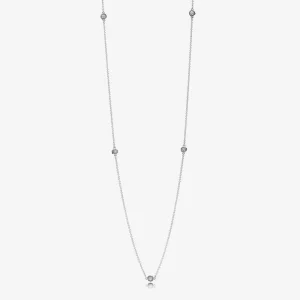 (obrázek pro) Řetízkový náhrdelník PANDORA Oslnivé droplety 590525CZ
