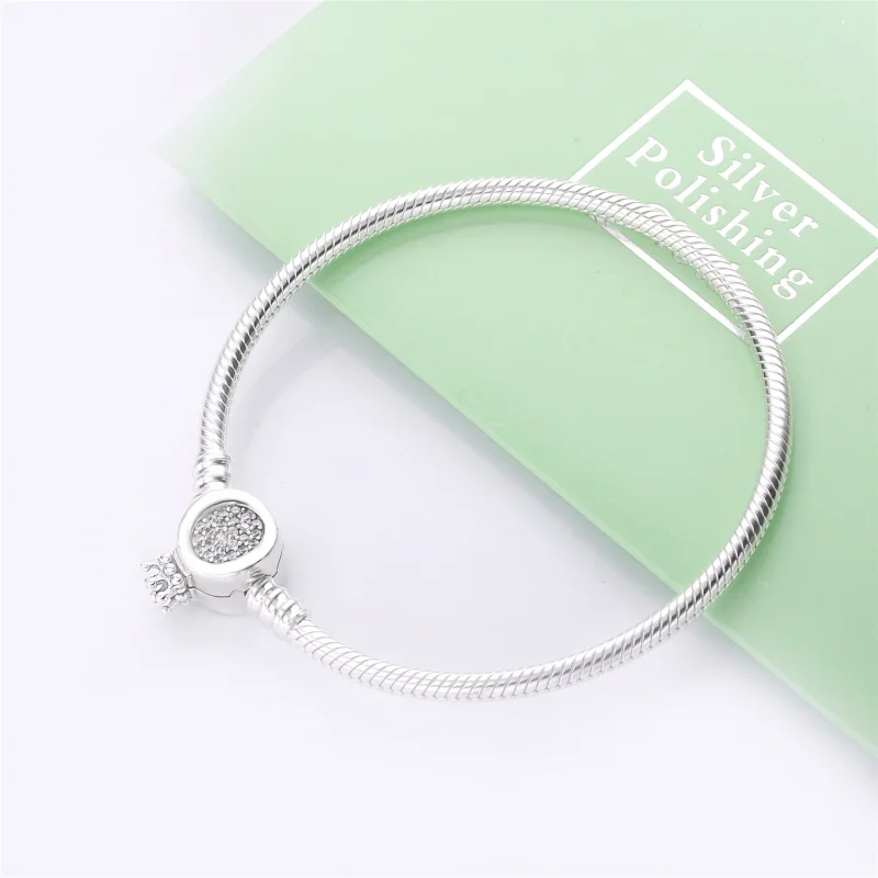 (obrázek pro) Hadovitý řetízkový náramek Pandora Moments s O s korunkou - 598286CZ - Zobrazit 2