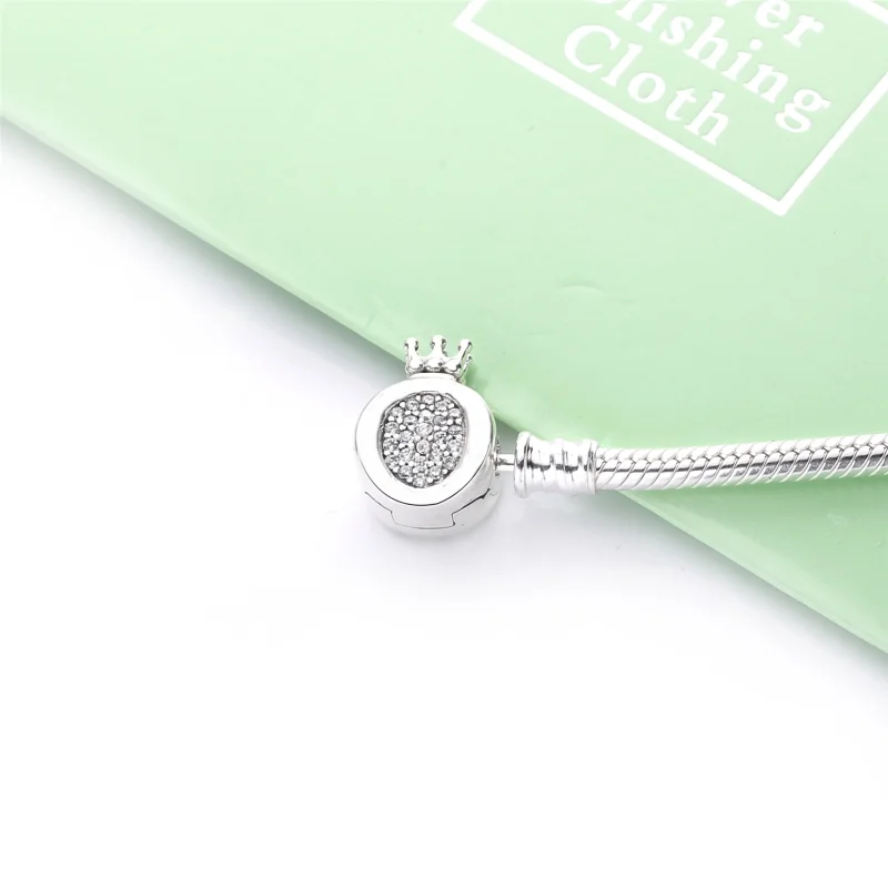 (obrázek pro) Hadovitý řetízkový náramek Pandora Moments s O s korunkou - 598286CZ - Zobrazit 4