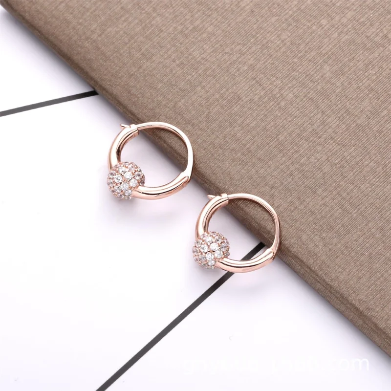 (obrázek pro) Kruhové náušnice PANDORA Pavé kuličky - 288294CZ - Zobrazit 2