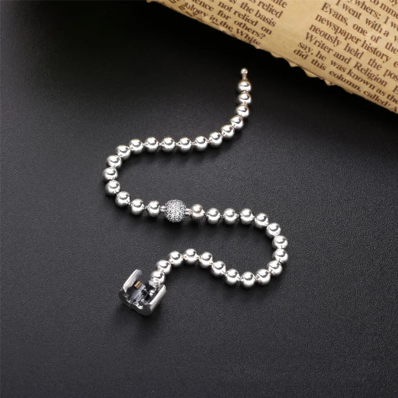 (obrázek pro) Náramek PANDORA Kuličky a pavé - 598342CZ - Zobrazit 4
