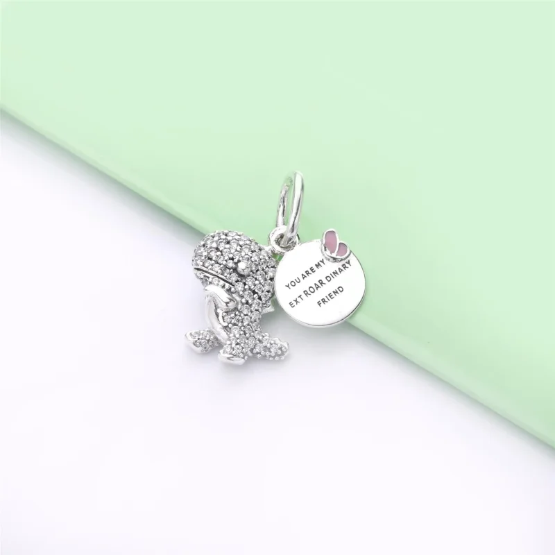(obrázek pro) Visací přívěsek PANDORA Pavé dinosaur - 798186CZ - Zobrazit 2