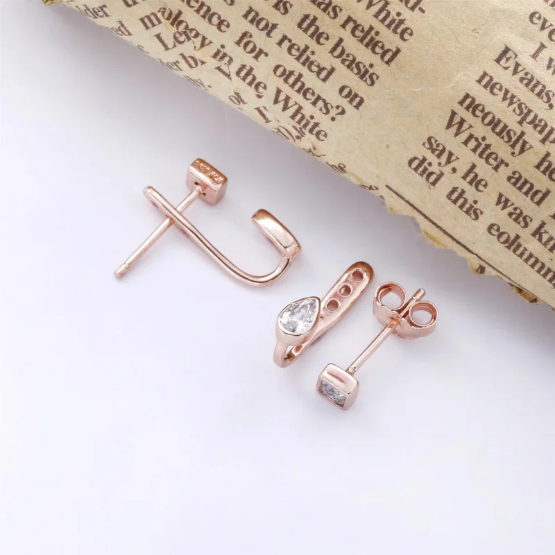 (obrázek pro) Pandora Peckové náušnice Geometrické tvary 288509C01 - Zobrazit 4