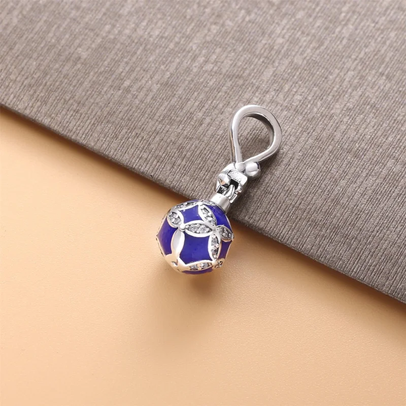 (obrázek pro) Pandora Visací přívěsek Modrý vánoční ornament 798512C01 - Zobrazit 2