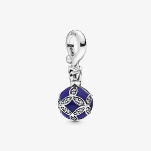 (obrázek pro) Pandora Visací přívěsek Modrý vánoční ornament 798512C01