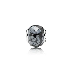 (obrázek pro) PANDORA KOUZLO ESENCE přívěsek ze stříbra se sněhovým obsidiánem - 796045SFO