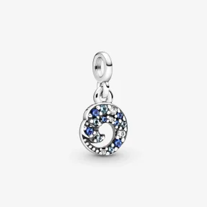 (obrázek pro) PANDORA Moje modrá vlnka oceánu visící charm - 799010C01