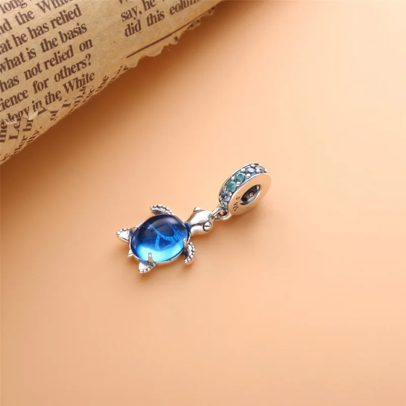 (obrázek pro) PANDORA Murano Skleněná Mořská Želva Visící Charm - 798939C01 - Zobrazit 2