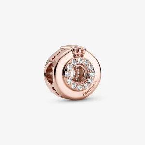 (obrázek pro) PANDORA Otevřený střed Pavé Koruna O Charm - 789059C01