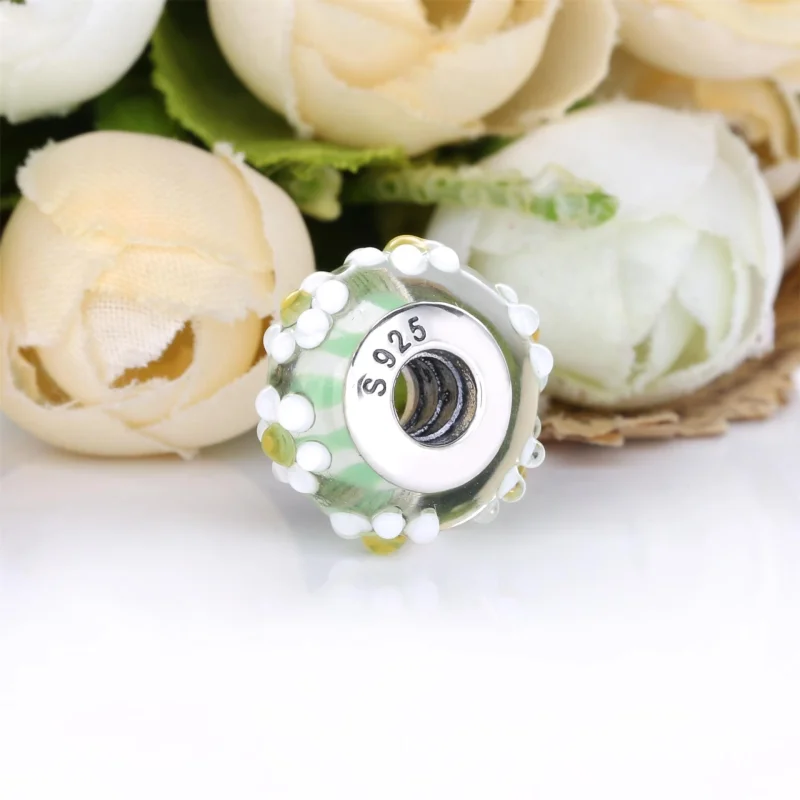 (obrázek pro) PANDORA Stříbrný Přívěsek Daisy Sklo Murano 798798C00 - Zobrazit 3