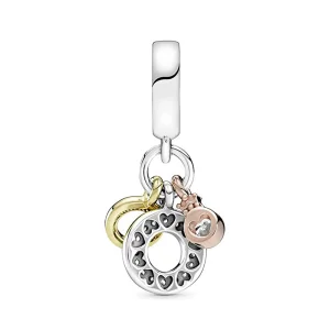 (obrázek pro) PANDORA Tři Monogramy & Logo Přívěšek, Průhledný Cz - 769044C01