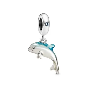 (obrázek pro) PANDORA Třpytivý přívěsek s delfínem - 798947C01