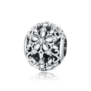 (obrázek pro) Pandora styl Otevřená výseč sněhových vloček amulet - SCC1651