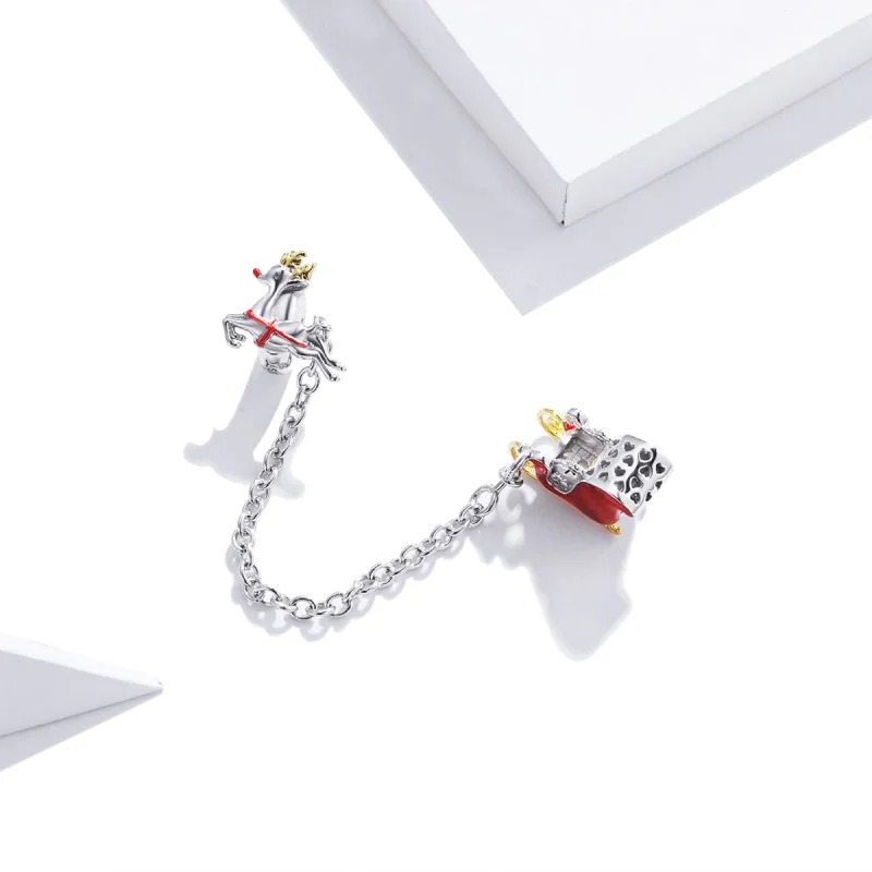 (obrázek pro) Pandora styl saně Safety Chain - SCC1667 - Zobrazit 2