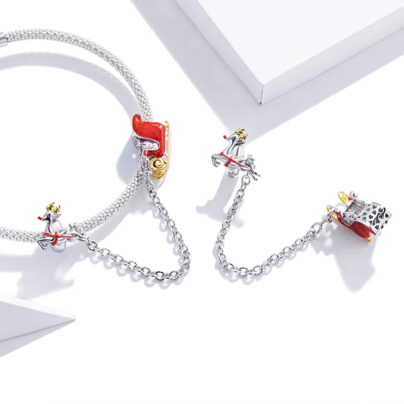 (obrázek pro) Pandora styl saně Safety Chain - SCC1667 - Zobrazit 4