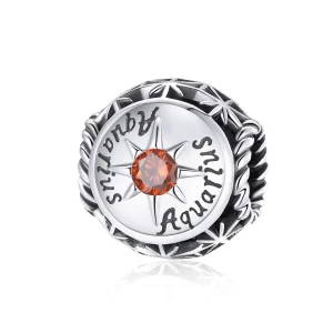 (obrázek pro) Pandora styl Zářící Aquarius přívěsek - SCC1725-11