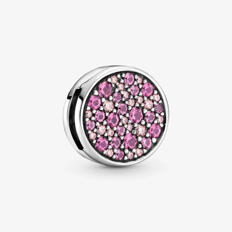 (obrázek pro) PANDORA Klipový přívěsek Růžové pavé - 799362C01