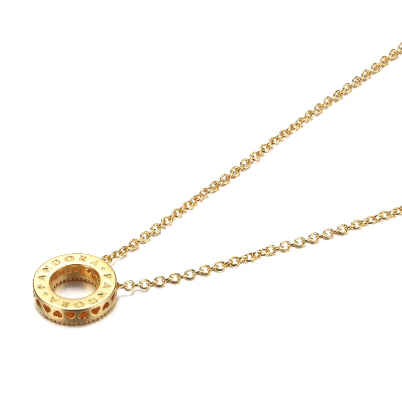 (obrázek pro) PANDORA Náhrdelník Pandora Logo Pavé Kruh - 367436C01 - Zobrazit 3