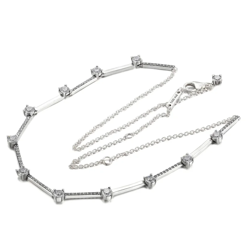 (obrázek pro) PANDORA Náhrdelník Sparkling Pavé Collier Bars - 390059C01 - Zobrazit 6