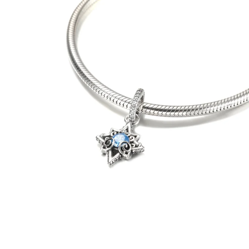 (obrázek pro) PANDORA Náhrdelníkový přívěsek Disney Popelčina modrá hvězda - 399560C01 - Zobrazit 5