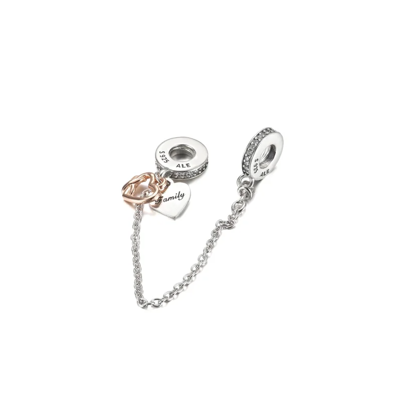 (obrázek pro) PANDORA Přívěsek Bezpečnostní Rodinné srdce - 789541C01 - Zobrazit 3