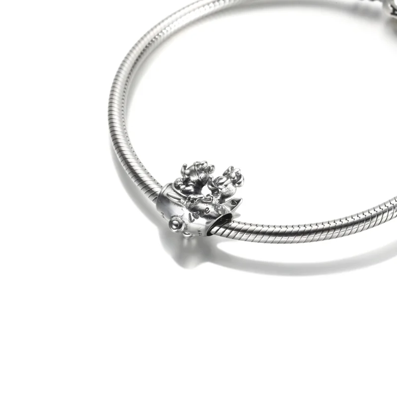 (obrázek pro) PANDORA Přívěsek Disney Mickey Mouse & Minnie Mouse Letadlo - 790108C00 - Zobrazit 6