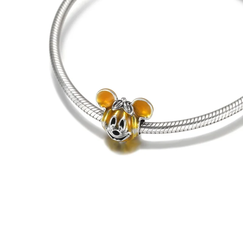 (obrázek pro) PANDORA Přívěsek Disney Mickey Mouse ve tvaru dýně - 799599C01 - Zobrazit 5