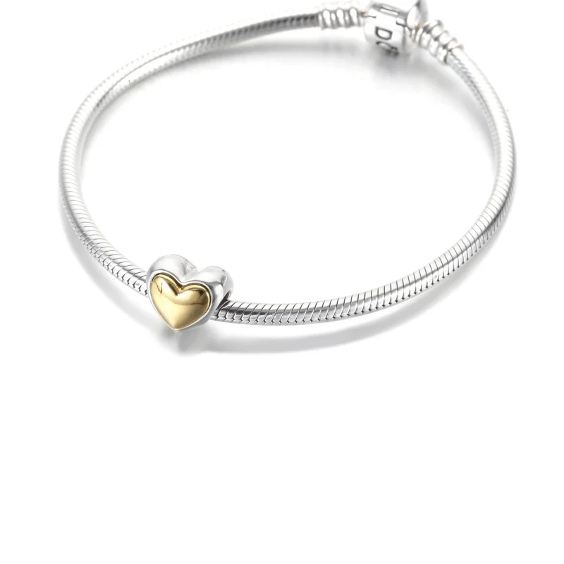 (obrázek pro) PANDORA Přívěsek Klenuté zlaté srdce - 799415C00 - Zobrazit 5