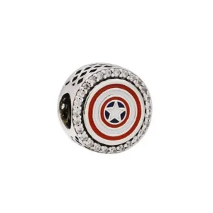 (obrázek pro) PANDORA Přívěsek Marvel - Captain America's, První Avenger - P-D-3623
