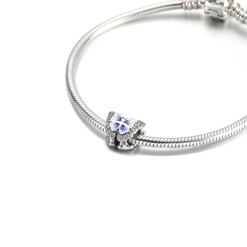 (obrázek pro) PANDORA Přívěsek Modrý třpytivý motýl - 790761C01 - Zobrazit 5