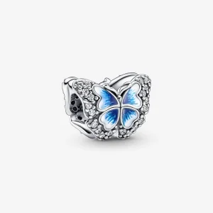 (obrázek pro) PANDORA Přívěsek Modrý třpytivý motýl - 790761C01
