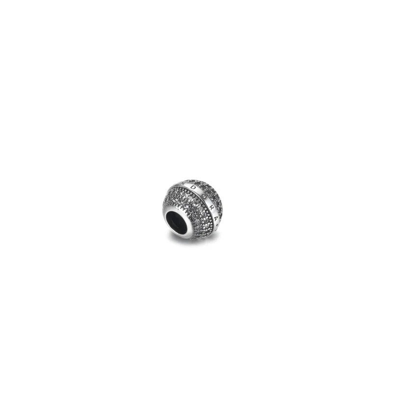 (obrázek pro) PANDORA Přívěsek Pavé a logo - 799489C01 - Zobrazit 3