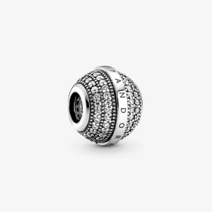 (obrázek pro) PANDORA Přívěsek Pavé a logo - 799489C01