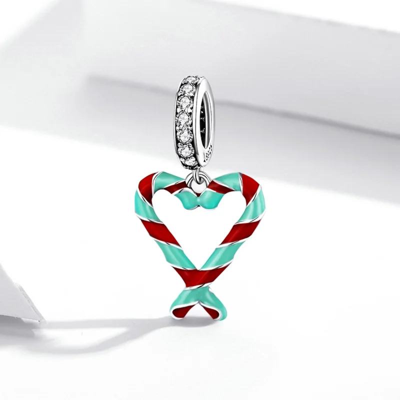 (obrázek pro) Pandora styl Stříbrný amulet s bonbonovou výzdobou - SCC2039 - Zobrazit 2