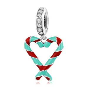 (obrázek pro) Pandora styl Stříbrný amulet s bonbonovou výzdobou - SCC2039