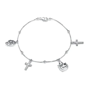 (obrázek pro) Pandora styl stříbrný náramek Happy Halloween - BSB051
