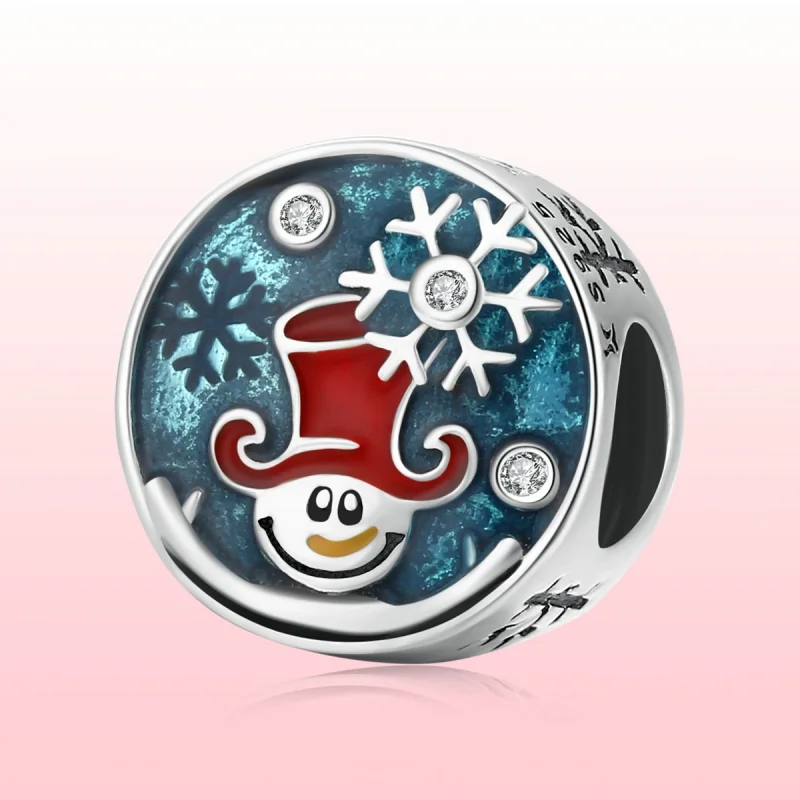 (obrázek pro) Pandora styl Stříbrný vánoční klaun Charm - SCC2038 - Zobrazit 6