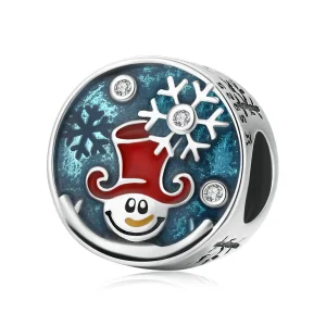 (obrázek pro) Pandora styl Stříbrný vánoční klaun Charm - SCC2038