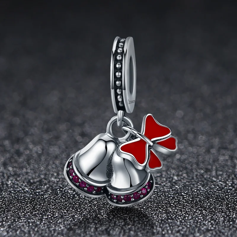 (obrázek pro) Pandora stylu stříbrný přívěsek Lovely bell - SCC233 - Zobrazit 2